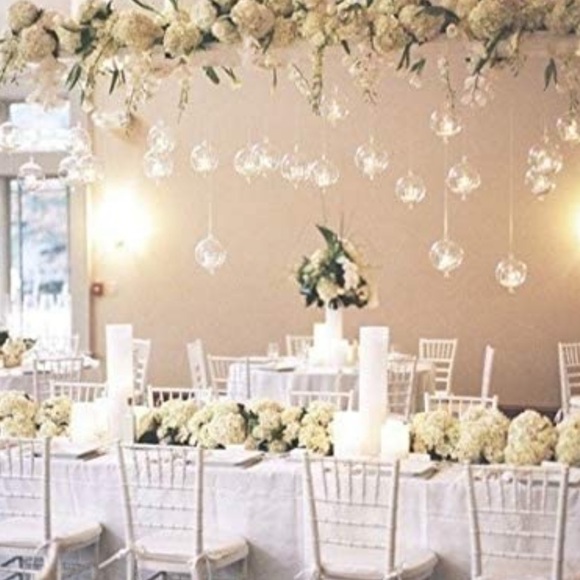 Hanging Glass Globe Terrarium/ Tea Light Candle Holders - Picture 2 of 15